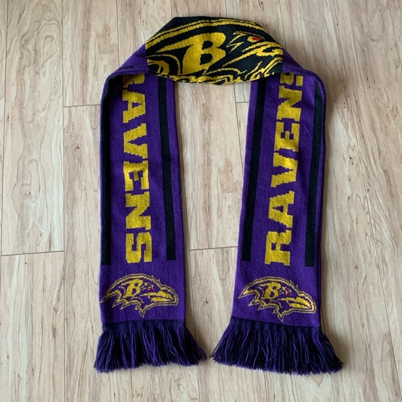 Baltimore Ravens double sided woven graphic’s scarf - Picture 1 of 6